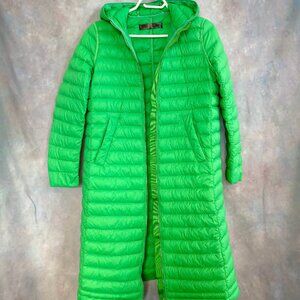 JNBY Green Lightweight Snow Long Coat